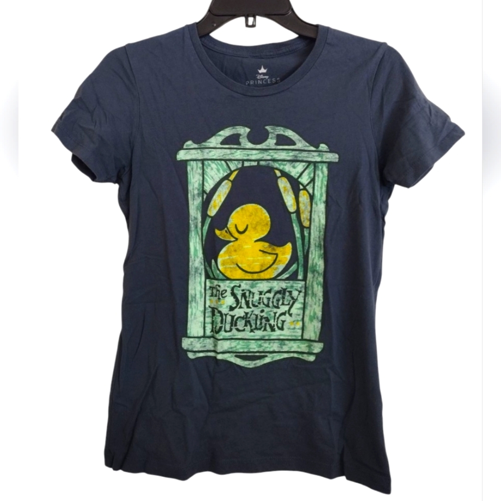 Disney Tangled Snuggly Duckling Graphic Image 100% Cotton Tshirt Size Medium